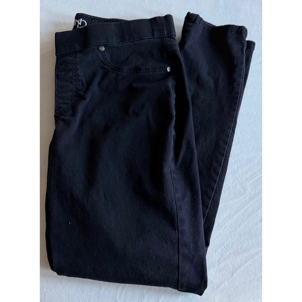New Directions Size 10R Black Pull On Skinny Pants Women Casual Comfort Stretch